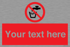 Custom prohibition not drinking water